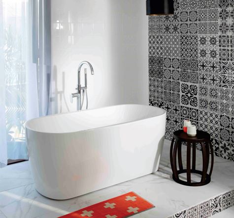 free-standing bathtub