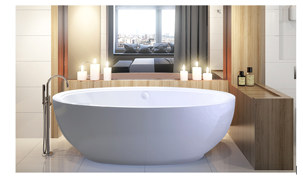 High End Bathtub and Shower